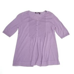 Daisy Fuentes Dusty Purple Cardigan